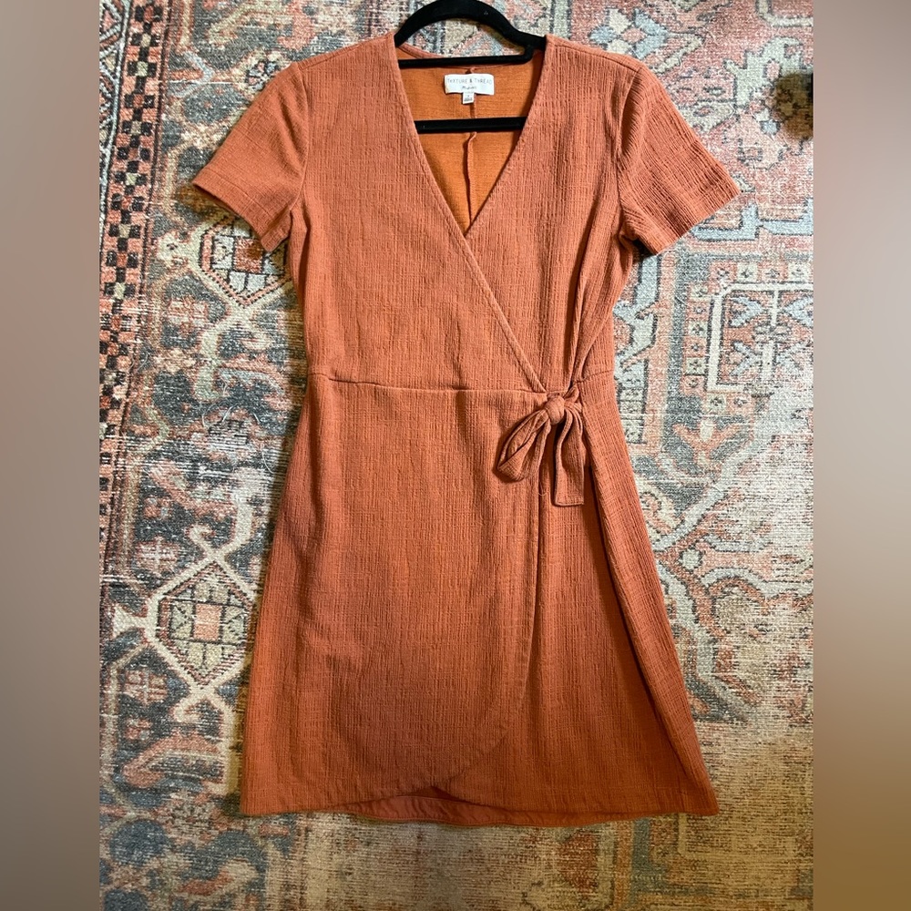 Madewell Wrap Dress - Burnt Orange